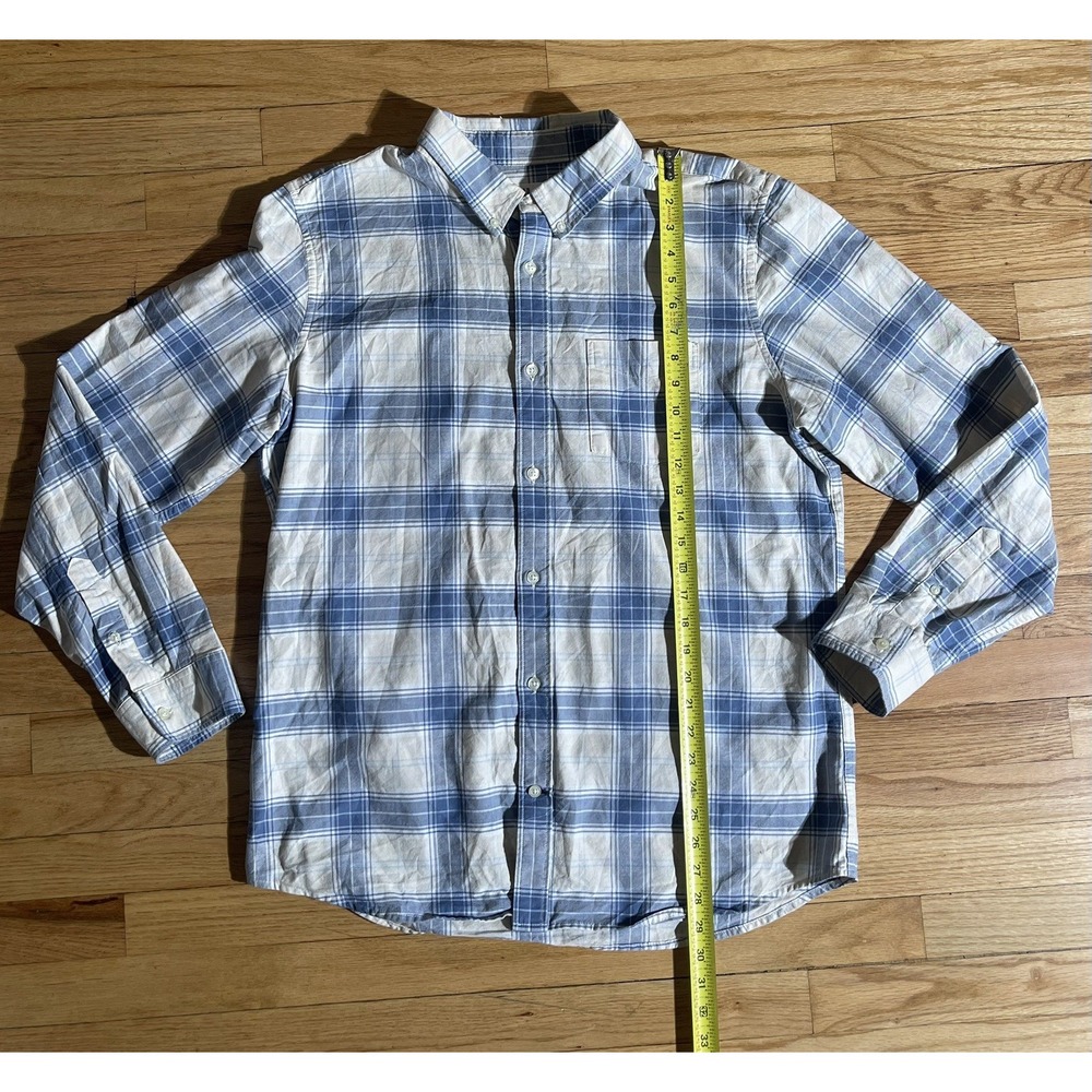 Vintage GAP mens long sleeve button down cotton plaid shirt Y2K 90s Oxford Sz L